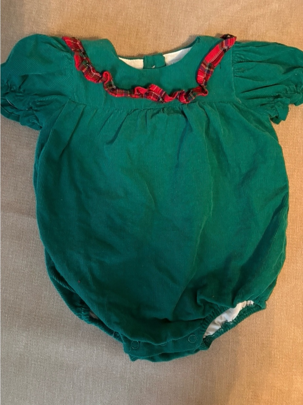 Classic Whimsy 6 months baby girl Christmas bubble